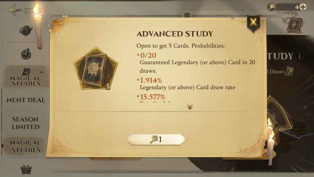 Comment obtenir des cartes légendaires dans les études magiques Harry Potter Magic Awakened