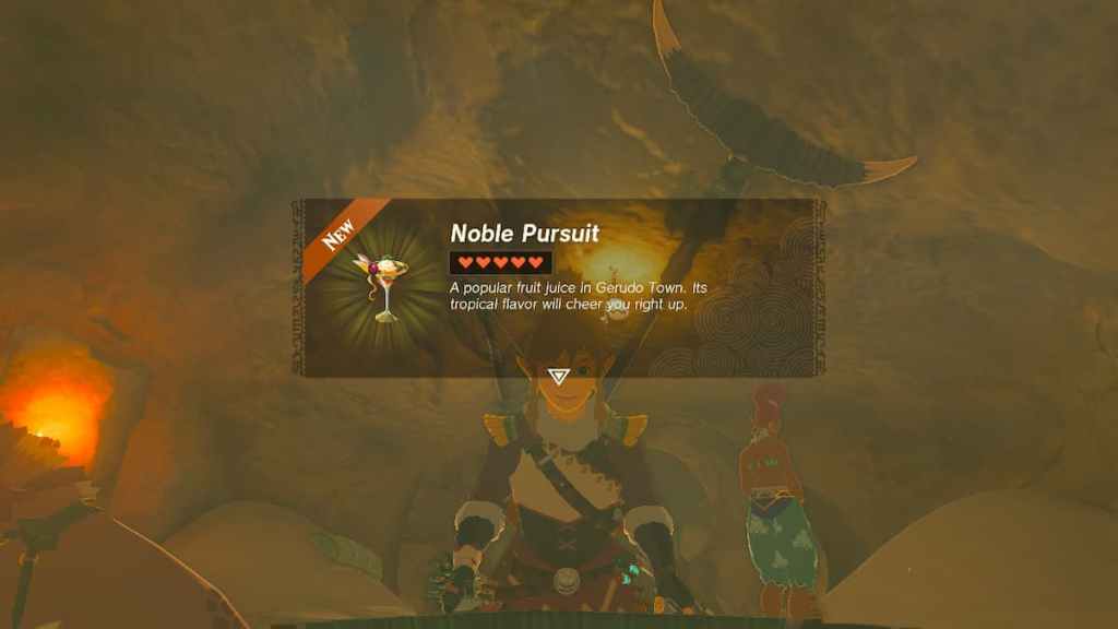 Comment obtenir la recette Noble Pursuit dans Zelda Tears of the Kingdom image vedette