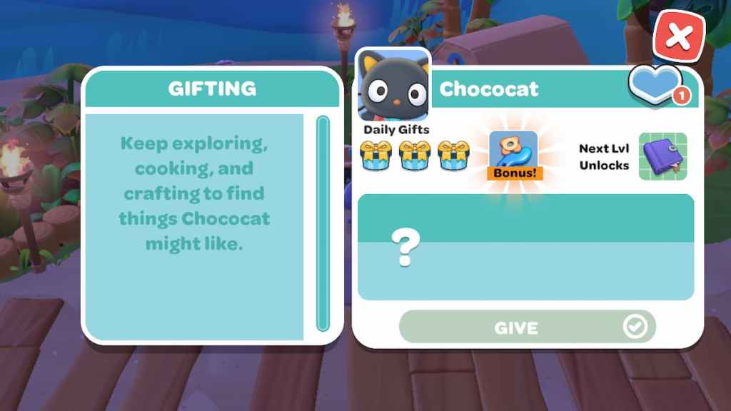 Meilleurs cadeaux pour chaque personnage dans le menu Hello Kitty Island Adventure