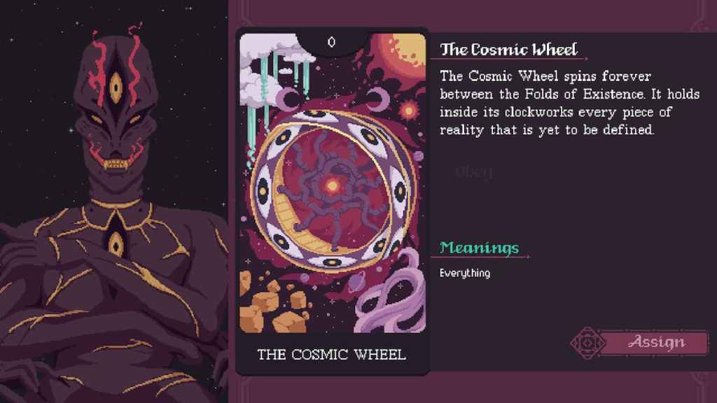 La carte de tarot Cosmic Wheel dans The Cosmic Wheel Sisterhod