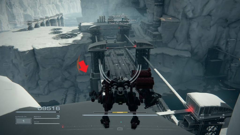 Attaquez l'emplacement du journal de combat de la base de ravitaillement – ​​Armored Core 6 LC1 et pont