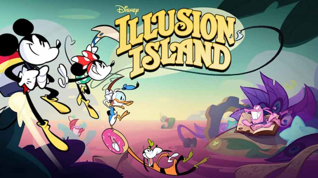 Image en vedette de tous les personnages jouables de Disney Illusion Island