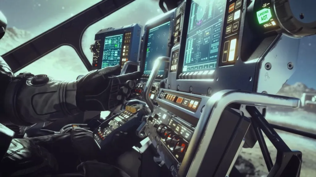 Cockpit de Starfield