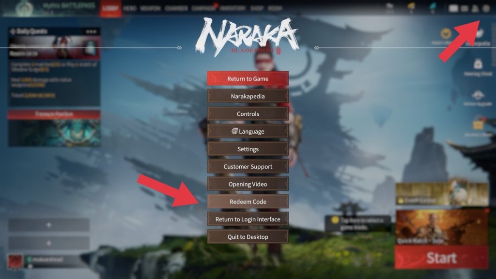 Échange de code NARAKA