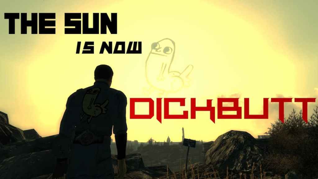 Le soleil est maintenant Dickbutt Mod Fallout 3