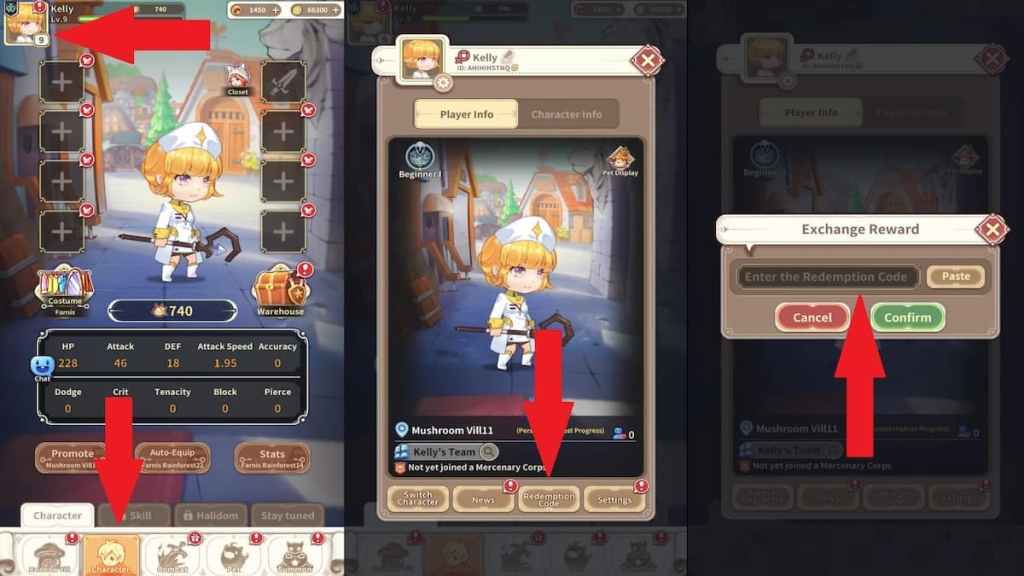 Comment utiliser des codes dans MapleHeroes