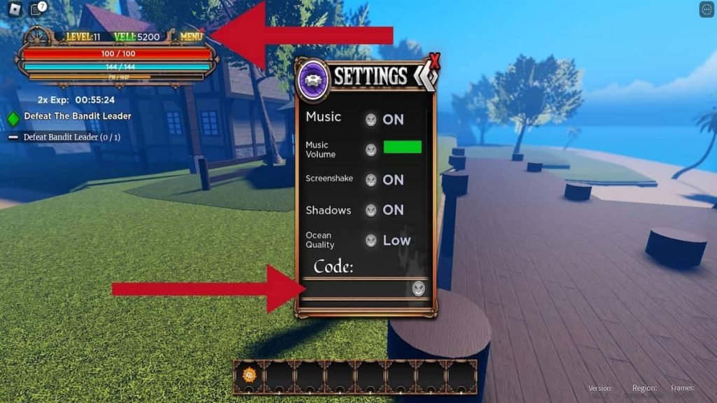 Comment utiliser des codes dans Pirate's Destiny sur Roblox